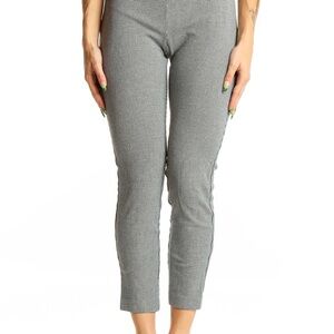 Christopher & Banks Women's Gray Patterned Ankle Pants